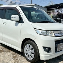 【支払総額15.8万円】h24年式ワゴンRスティングレーターボ車検令和9年4月機関良好 内外装良好♩社外ナビ！早い者勝ち♩人気のパールホワイトの画像