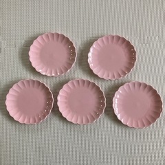 皿　5枚　ピンク