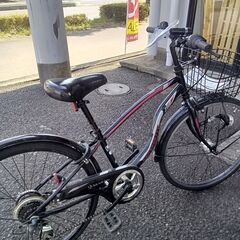 ★ジモティ割あり★  子供用自転車24インチ ブラック H×D×...