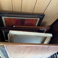 油絵と額の画像