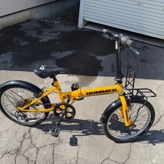 hummer 折りたたみ自転車(自転車)の中古が安い！激安で譲ります