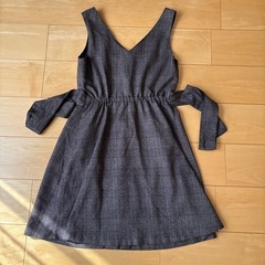 TORTE トルテ　サロペットワンピース　フリーサイズ　チェック柄の画像