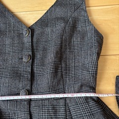 TORTE トルテ　サロペットワンピース　フリーサイズ　チェック柄の画像