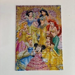 ディズニーホログラムジグソーパズル108P　ゴールドプリンセス