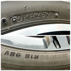 ⭐︎SUBARU フォレスター 18インチ 純正アルミホイール 4本セット スバル SJ G XV 夏タイヤ付き の画像
