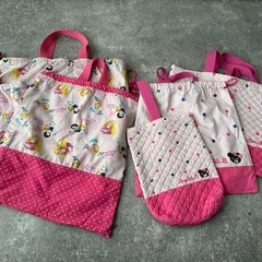 幼稚園準備セット　洗い替え　7点セット　手提げ　ダブルビー