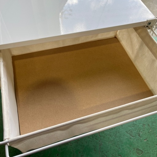 【無印良品/MUJI】棚　収納棚　ステンレス　ラック　家具　シェルフ　白　ホワイト　引き出し付き
