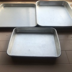 アルミ　バット　トレー　冷蔵庫内保冷用トレー×3枚まとめて