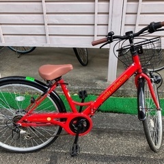 シティサイクル26㌅　ママチャリだけど折り畳みもできる　10回程...