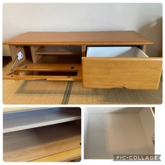 【木材】テレビボード テレビ台 ローボード 120cm【中古】　の画像