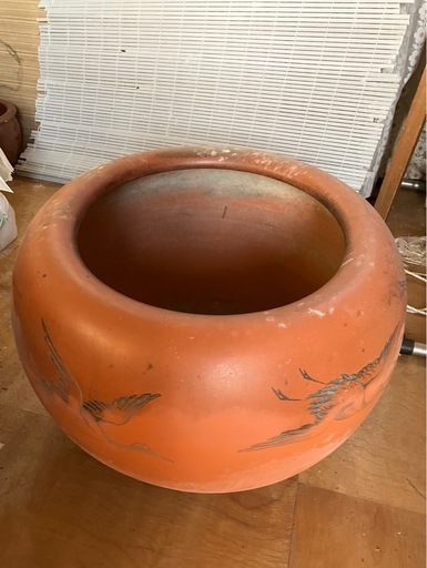 木製火鉢 年代物 レトロ【引取希望】