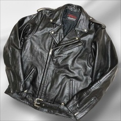 新品　半額以下　AWD ダブル ライダースジャケット 牛革 カウレザー