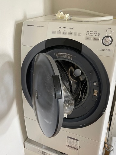 SHARP ドラム式洗濯乾燥機 シャープ JET ES-S7D-WL 50/60