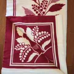 純毛毛布、カシミヤ毛布  140x 200cm クリーニング済の画像