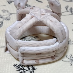 ごっつん防止 ヘルメット ヘッドガードくま柄の画像