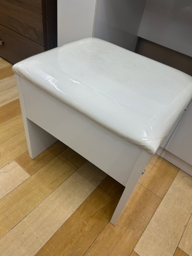 白　ドレッサー　収納付き　ホワイト