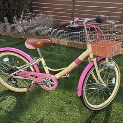 ６段変速 22インチ 子供用 自転車 女の子の画像