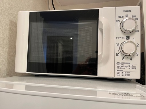 電子レンジ　ツインバード　