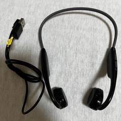 骨伝導イヤホン bluetooth マイク付き骨伝導イヤホン　ブラック