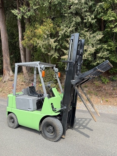三菱　ヒンジ付きフォークリフト　1.4トン　実働車　