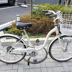 自転車 22インチ　LEDオートライト　女の子