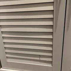 大容量　靴箱　白　同じのを２つ重ねていますの画像