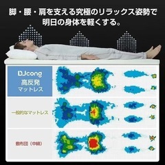 ❤️新品❤️マットレス ダブル 硬め 厚み5cm 180N 敷布団 カバー付 寝具 白の画像