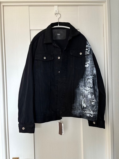 m.u.l.日本製本革リメイクデニムジャケットエムユーエル