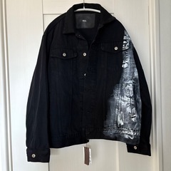 m.u.l.日本製本革リメイクデニムジャケットエムユーエル
