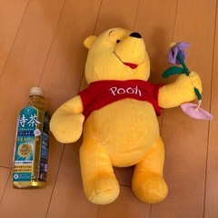 Disney ★ くまのプーさん BIG ぬいぐるみ 2002 レトロ　希少の画像