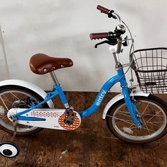 幼児向け補助輪自転車16インチの画像
