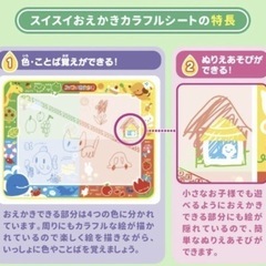新品専用ペン付【used】スイスイおえかきカラフルシートの画像