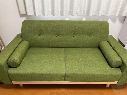 LOWYA 2人掛け　天然木脚ソファ