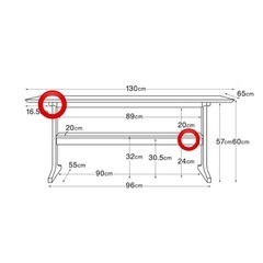 無印良品　リビングでもダイニングでもつかえるテーブルの画像