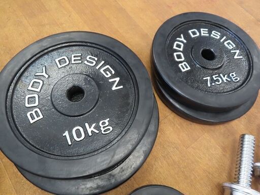 ♪BODY DESIGN/ボディデザイン ウェイト90kg バーベル ダンベル♪