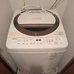 【4/15～17に引き取れる方】東芝 AW-6D6(T) 全自動洗濯機 （洗濯6.0kg） ブラウン