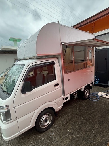 キッチンカー 走行距離少ない 営業許可証付き 新古車