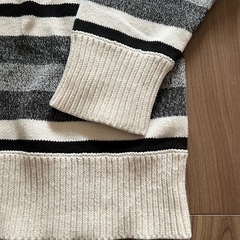 LIZ CLAIBORNE ストライプニットセーター 1Xの画像