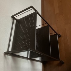 ★ｷｬｽﾀｰ付　スチールラック 3段「美品」の画像