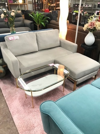 Franc franc 2人掛けソファーオットマン付き スプラン