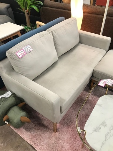 フランフラン Francfranc ベージュ ファブリック 2人掛けソファ 楽天