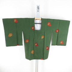 ★着物10★ 1円 ウール 和装コート 無地 袷 身丈84cm 裄67cm [同梱可] ☆☆☆