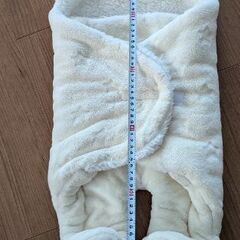 ベビーおくるみ 赤ちゃん用ボアフリース防寒の画像