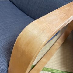 IKEA POÄNG ポエング ロッキングチェア/スキフテボー ダークグレー（901.612.39）の画像