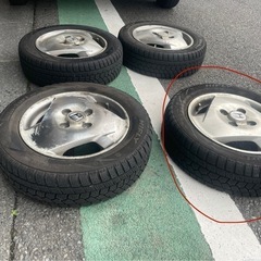 バモス用タイヤホイル(スタッドレスタイヤ)の画像