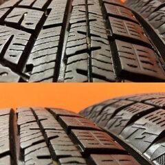YOKOHAMA ice GUARD iG60 155/65R14 14インチ スタッドレス 4本 21～22年製 モコ フレア ミラジーノ デイズ等　(KTE244)の画像