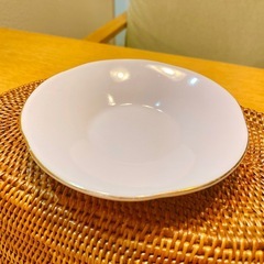 金縁のピンクの小皿5個セット/フランフランみたいな食器