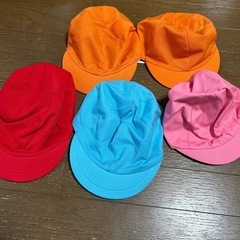 キッズ用カラー帽子　5個セット