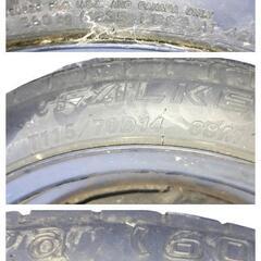 T115/70D14  88M  ファルケン  FK−090  応急タイヤ(スペアタイヤ / テンパータイヤ) 14㌅ × 4T × PCD100mmの画像