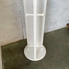 姿見 姿見鏡 全身鏡 ハンガーフック付き ホワイト J0832の画像